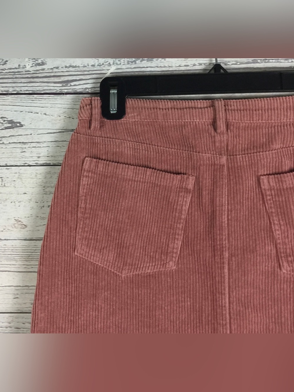 Kori America Women’s Rose Pink 100% Cotton Corduroy Mini Skirt Size M - Picture 6 of 8
